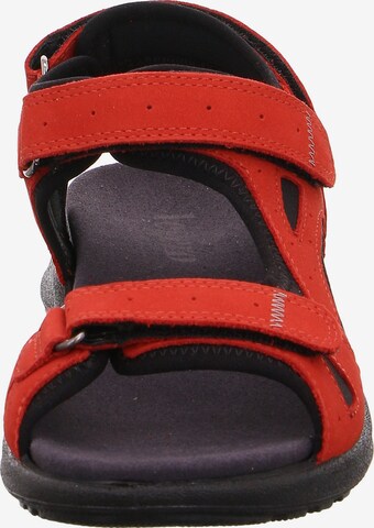 Legero Hiking Sandals in Red