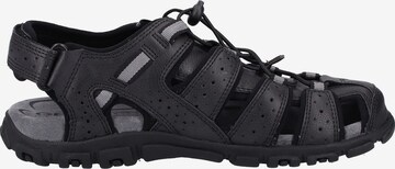 GEOX Sandale 'Strada' in Schwarz