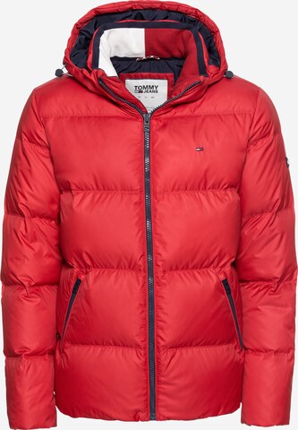 Tommy Jeans Jacke 'ESSENTIAL' in Rot: predná strana