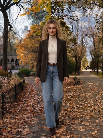 Brown Blazer Look