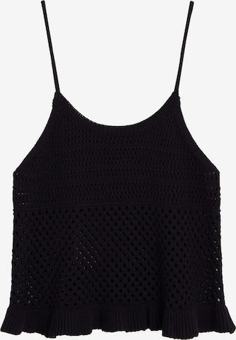 Tops en tricot 'PALE' MANGO en noir : devant