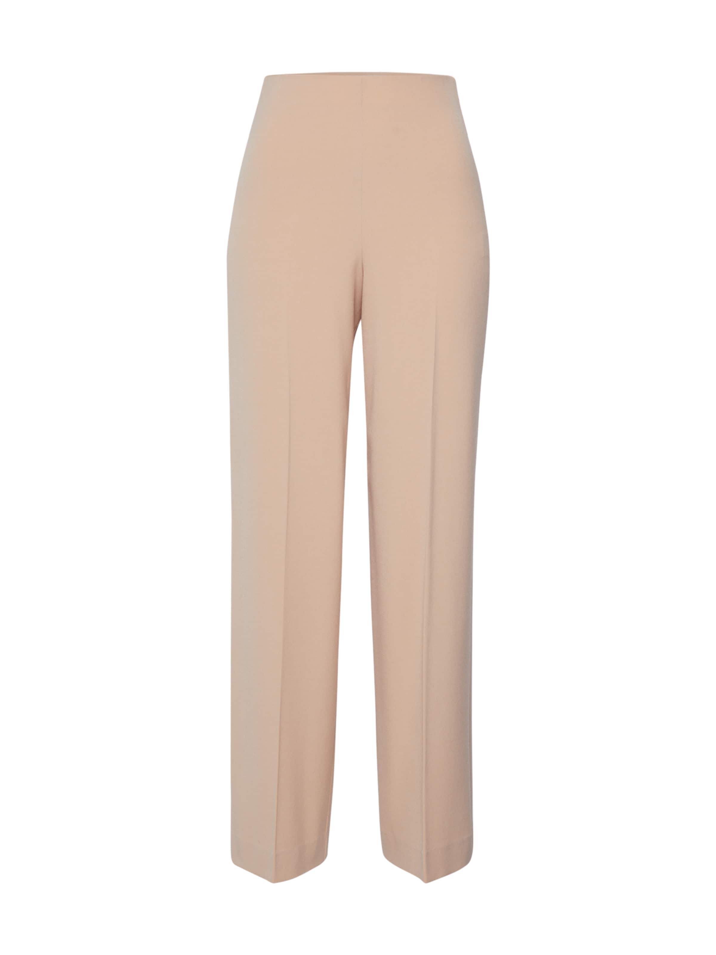 EDITED Широки крачоли Панталон с ръб 'Polina' в бежово: отпред
