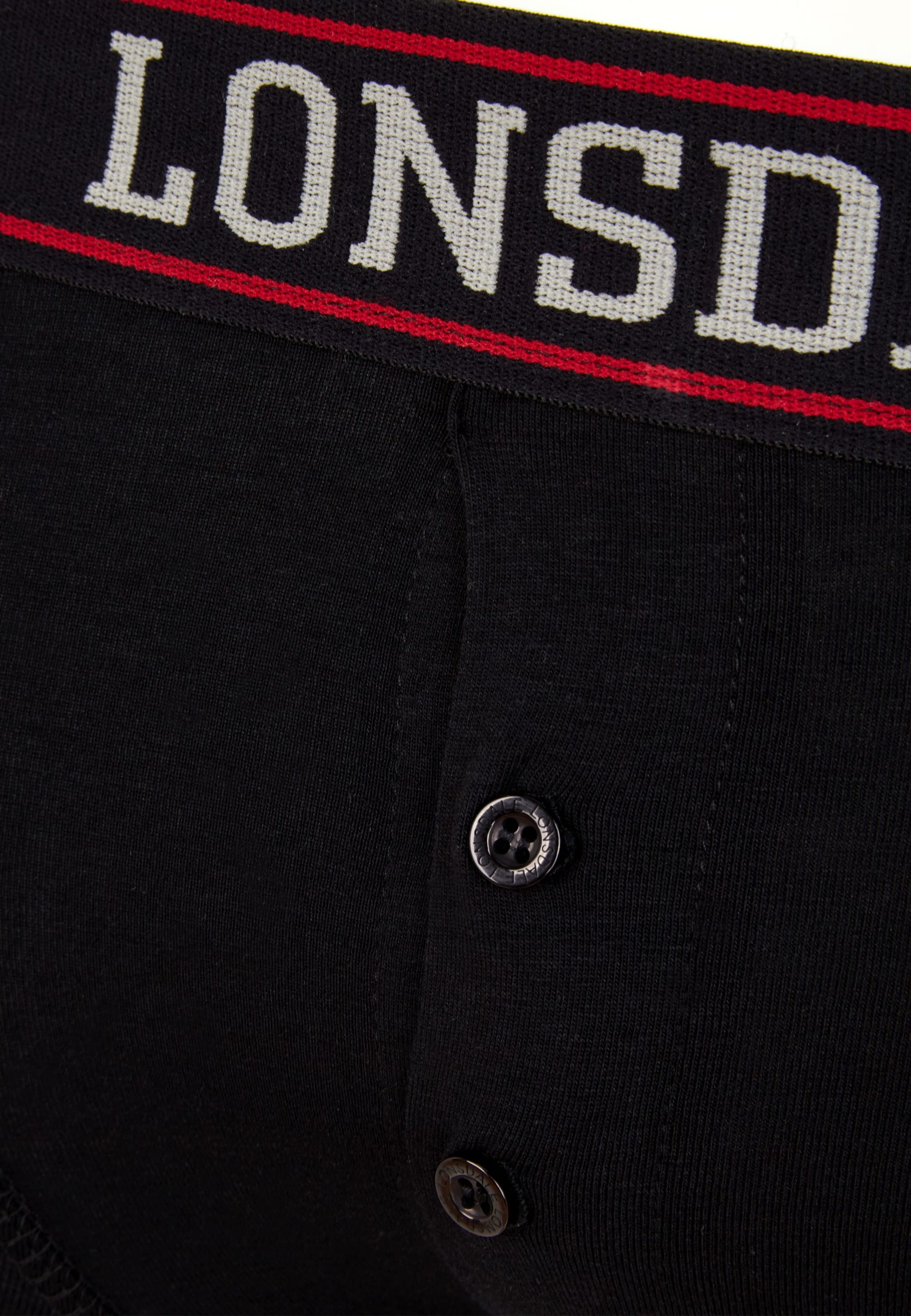 LONSDALE Boksarice 'Oakworth' | črna barva