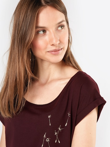 Iriedaily T-Shirt 'Pusteblume' in Rot