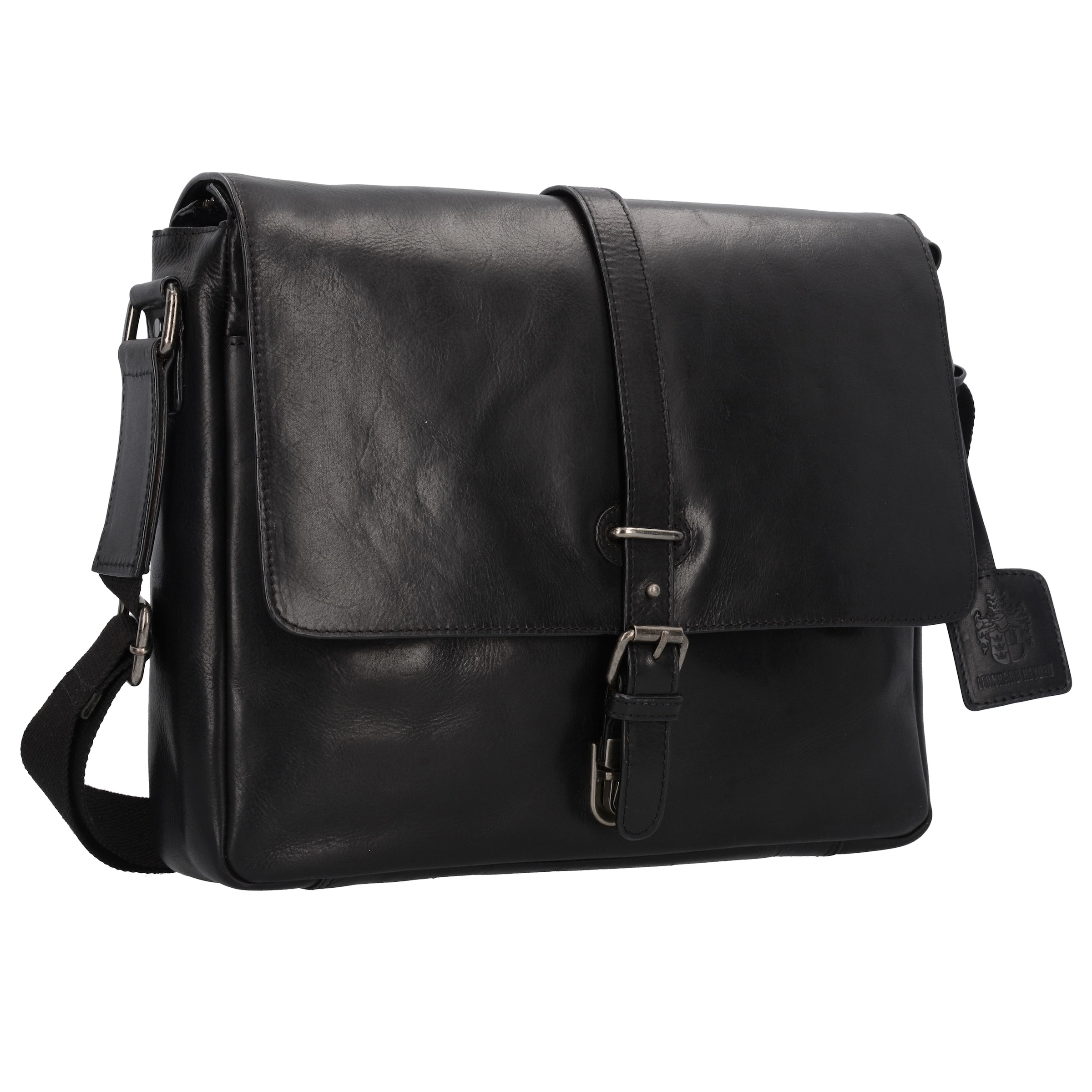LEONHARD HEYDEN Document Bag 'Roma' in Black