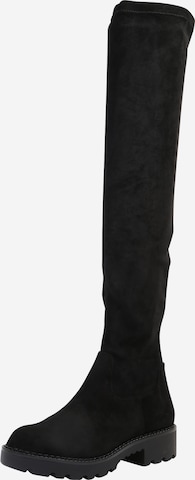 BUFFALO - Botas sobre la rodilla 'Myrna' en negro: frente