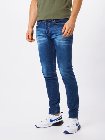 Skinny Jean 'SLEENKER-X' DIESEL en bleu : devant