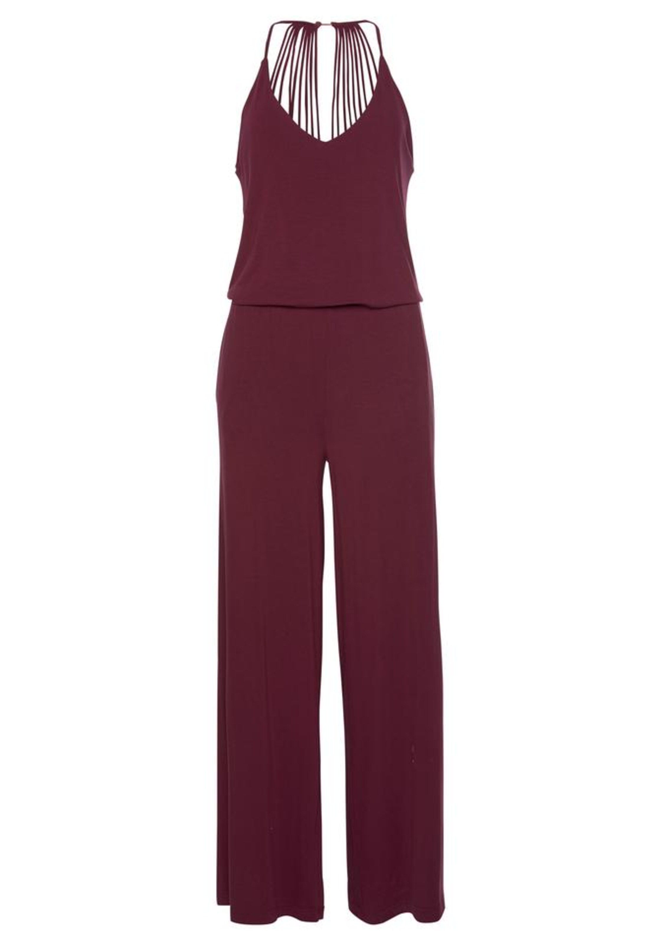 LASCANA - Jumpsuit in de kleur Wijnrood