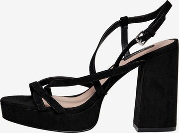 ONLY Strap Sandals in Black: front