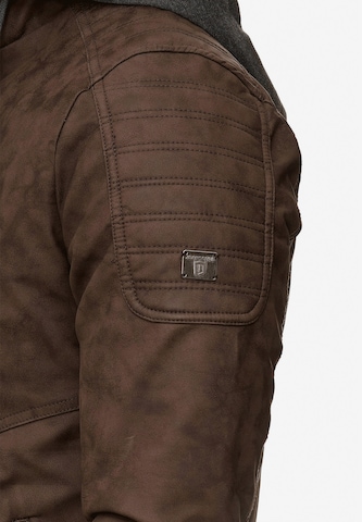 INDICODE JEANS Between-Season Jacket in Brown