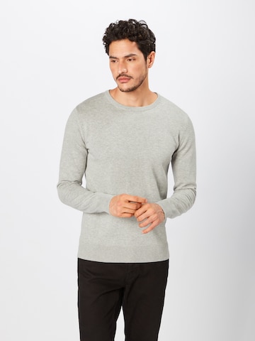 TOM TAILOR Regular Fit Pullover in Grau