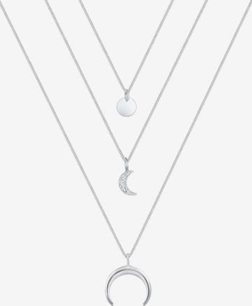 ELLI Ketting 'Layer' in Zilver: voorkant