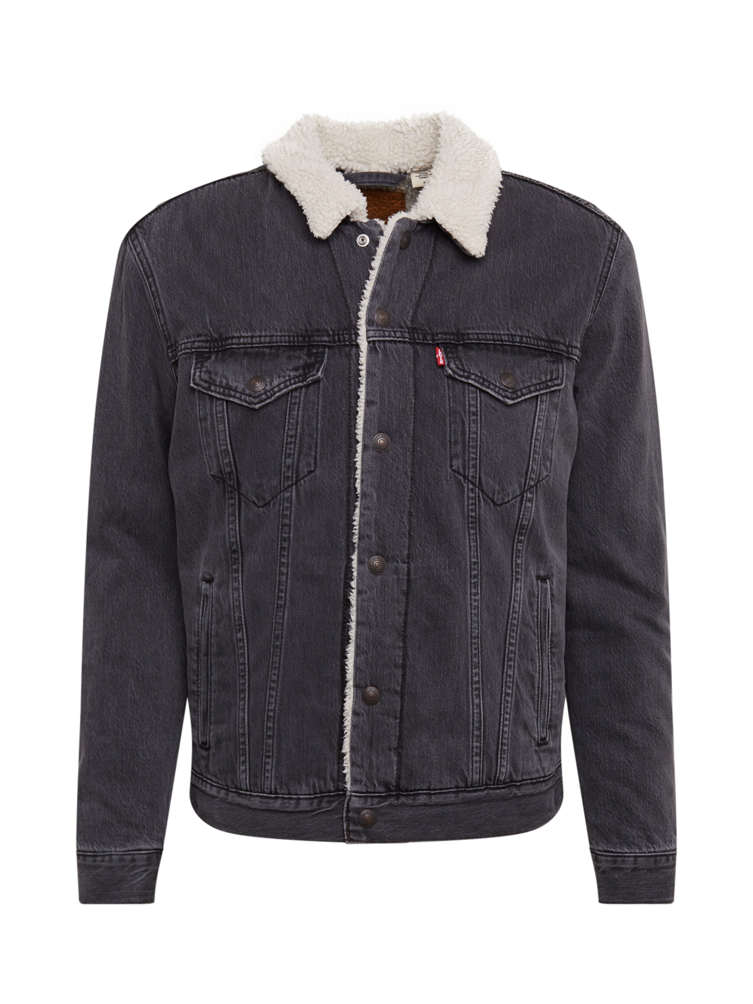 LEVI'S - Tussenjas 'TYPE 3 SHERPA TRUCKER' in de kleur Grijs