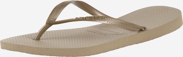 HAVAIANAS Žabky 'SLIM' – béžová: přední strana