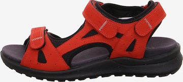 Legero Hiking Sandals in Red: front