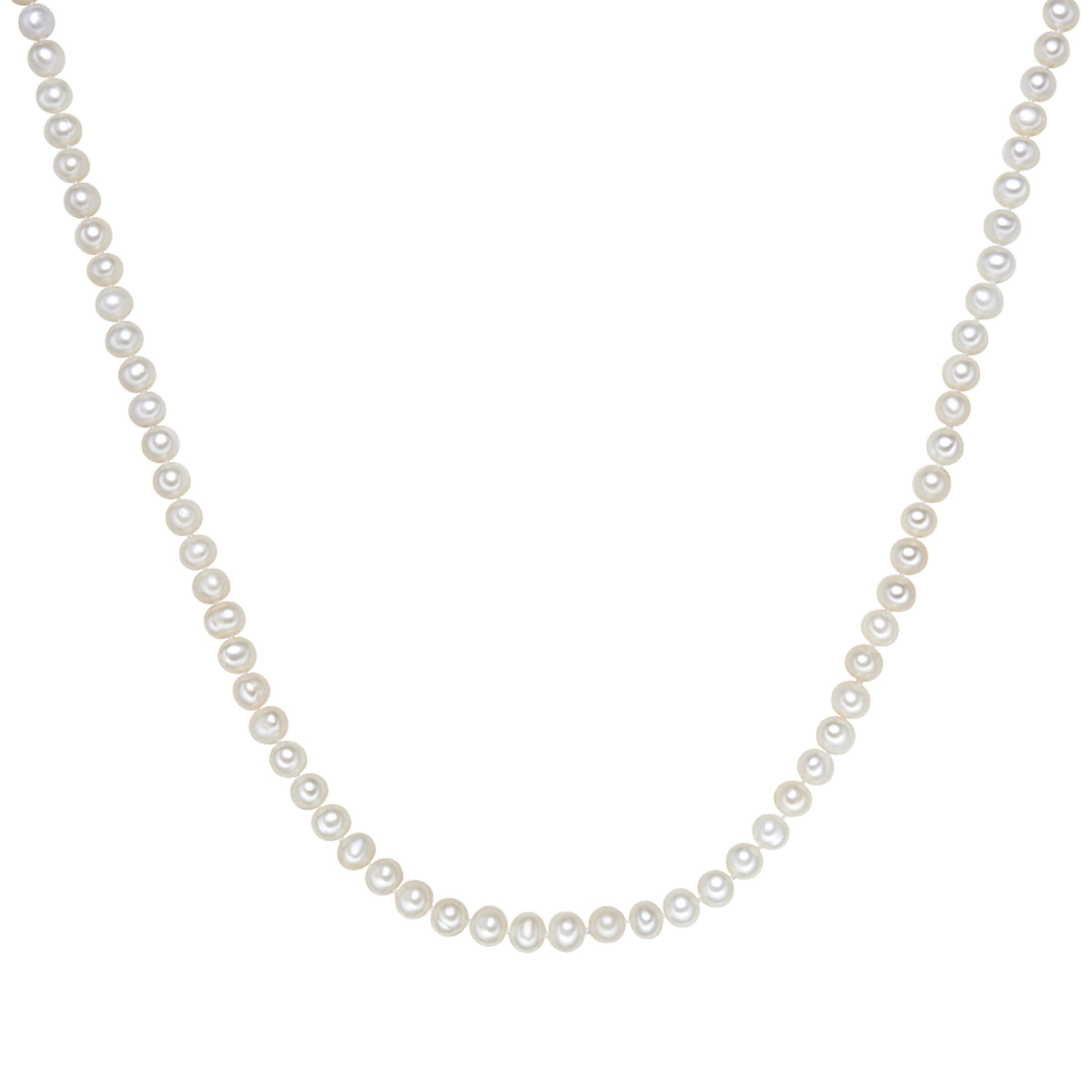 Valero Pearls Necklace in White: front
