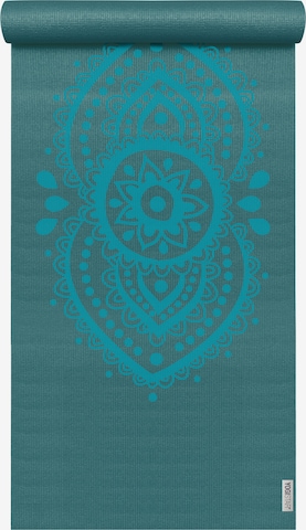 YOGISTAR.COM Mat 'Basic Art Collection Ajna Chakra' in Green: front