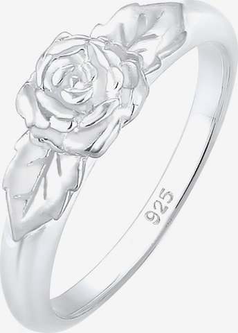 ELLI Ring 'Rose' in Silver: front