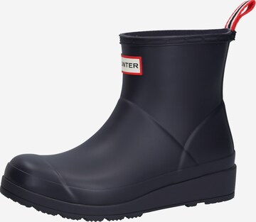 HUNTER Rubber Boots 'Play' in Blue: front