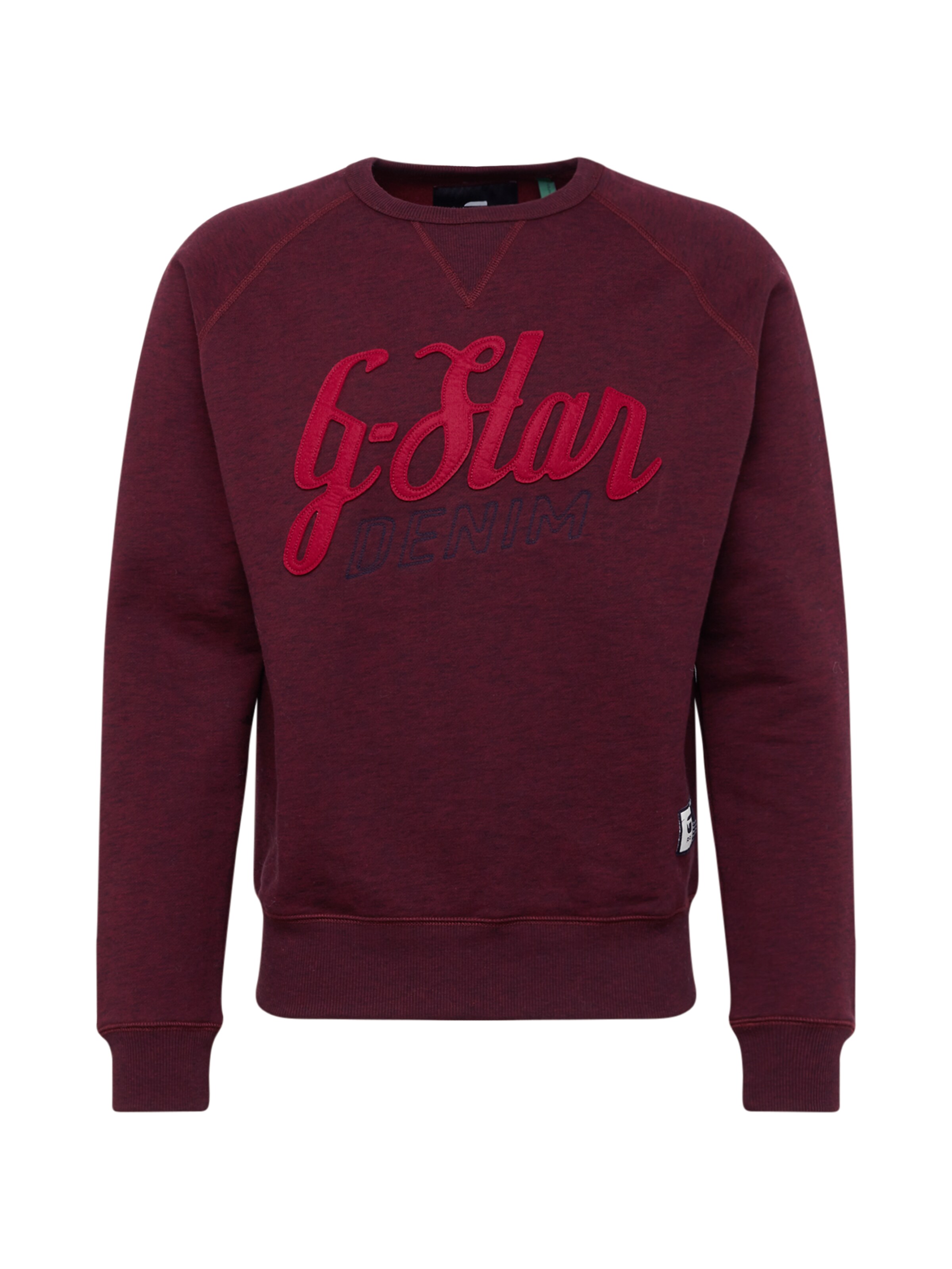 G-STAR RAW - Sweatshirt 'Graphic 15 core r sw l\s' in de kleur Wijnrood