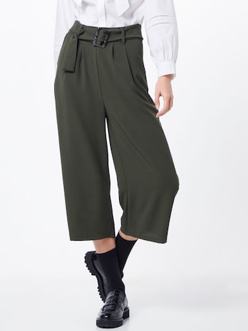 ABOUT YOU Wide leg Broek 'Costia' in Groen: voorkant