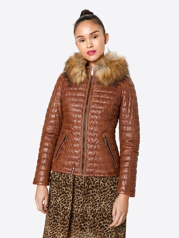 OAKWOOD Between-Season Jacket 'Fury' in Brown: front