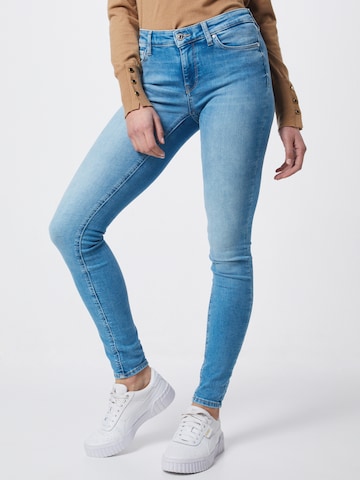 Skinny Jean 'Carmen' ONLY en bleu : devant