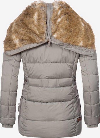 MARIKOO Winter Jacket 'Nekoo' in Grey