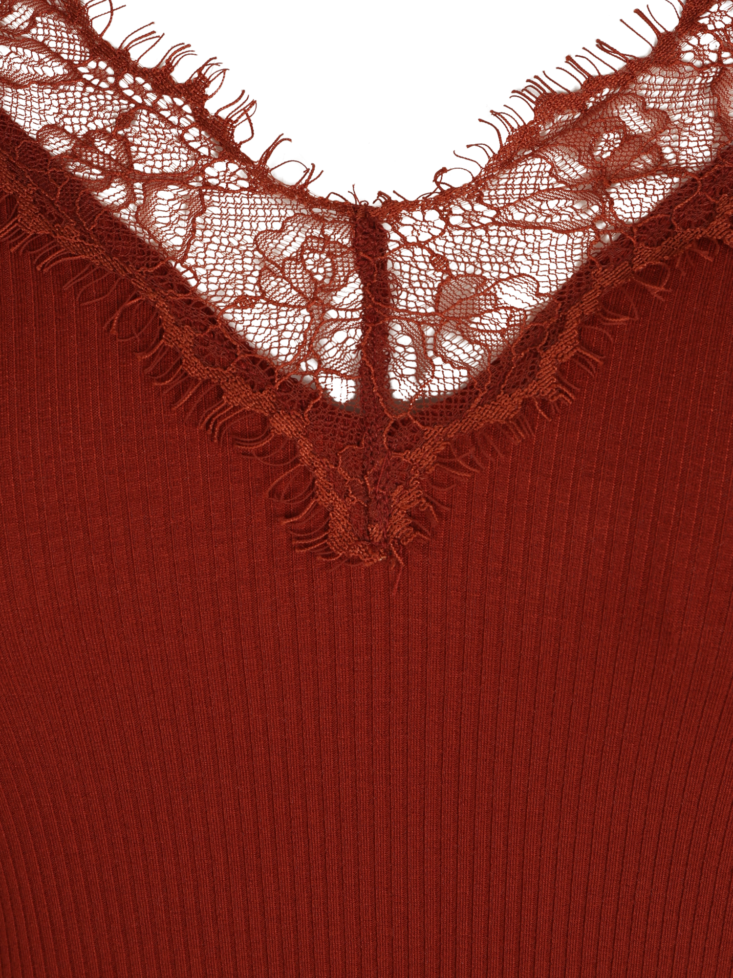 Abbigliamento Donna  Curvy Maglietta Maithe Shirt in Rosso Ruggine 