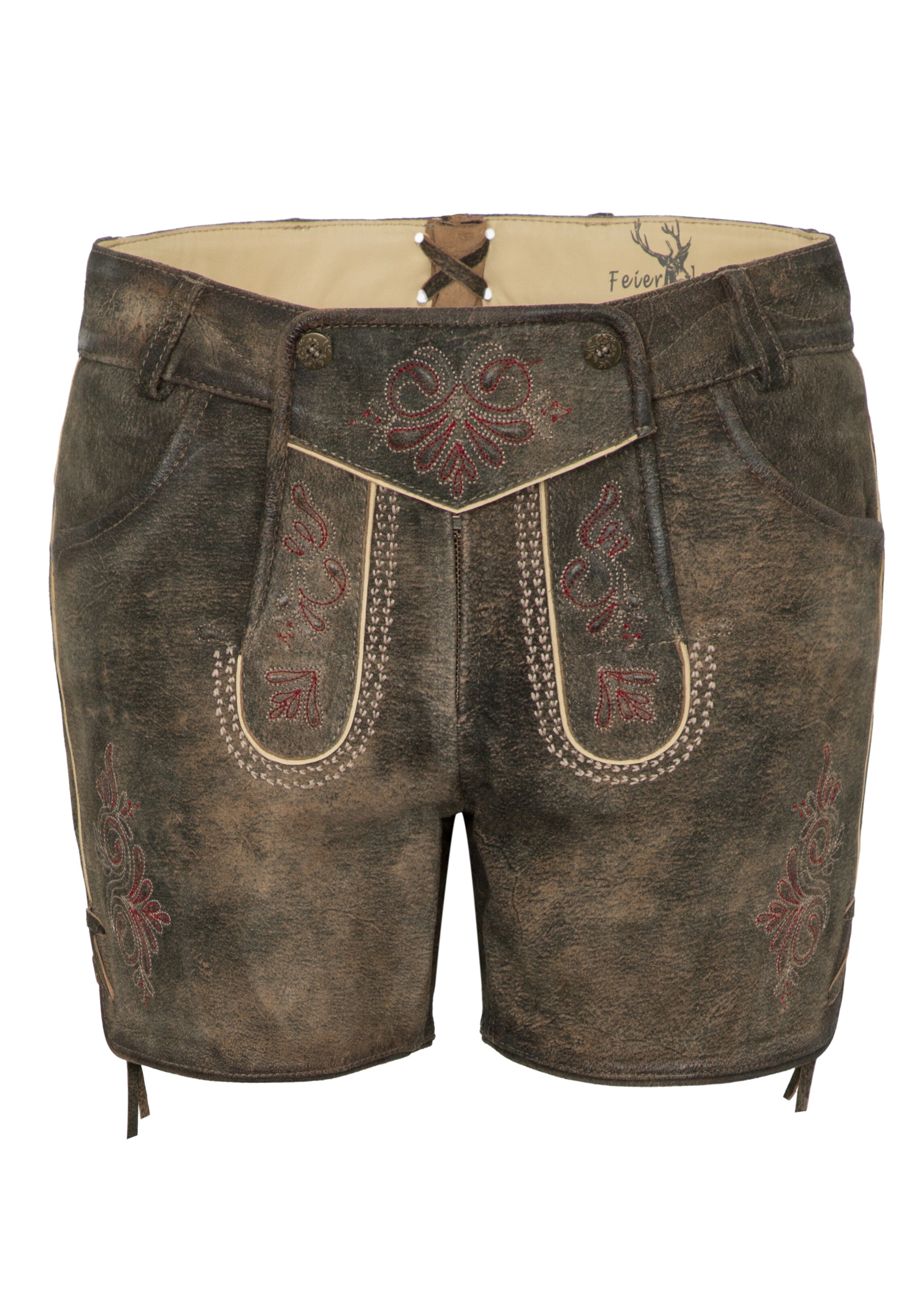 SPIETH & WENSKY - Lederhose 'Mia' in brokat