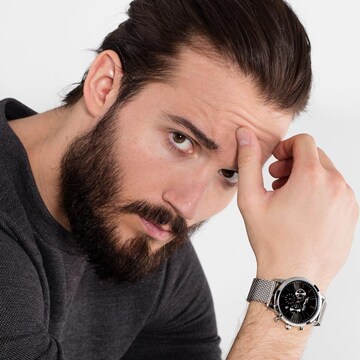 Thomas Sabo Chronograph 'REBEL SPIRIT' in Silber: Vorderseite