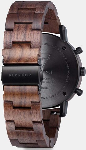 Kerbholz Analog Watch 'Johann' in Brown