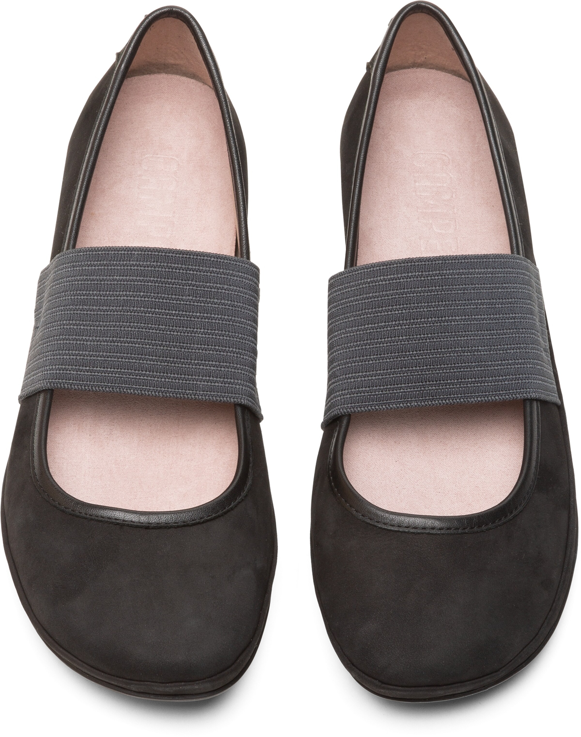 CAMPER Riemchenballerina in Schwarz