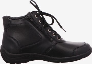 WALDLÄUFER Lace-Up Ankle Boots 'Hesna' in Black