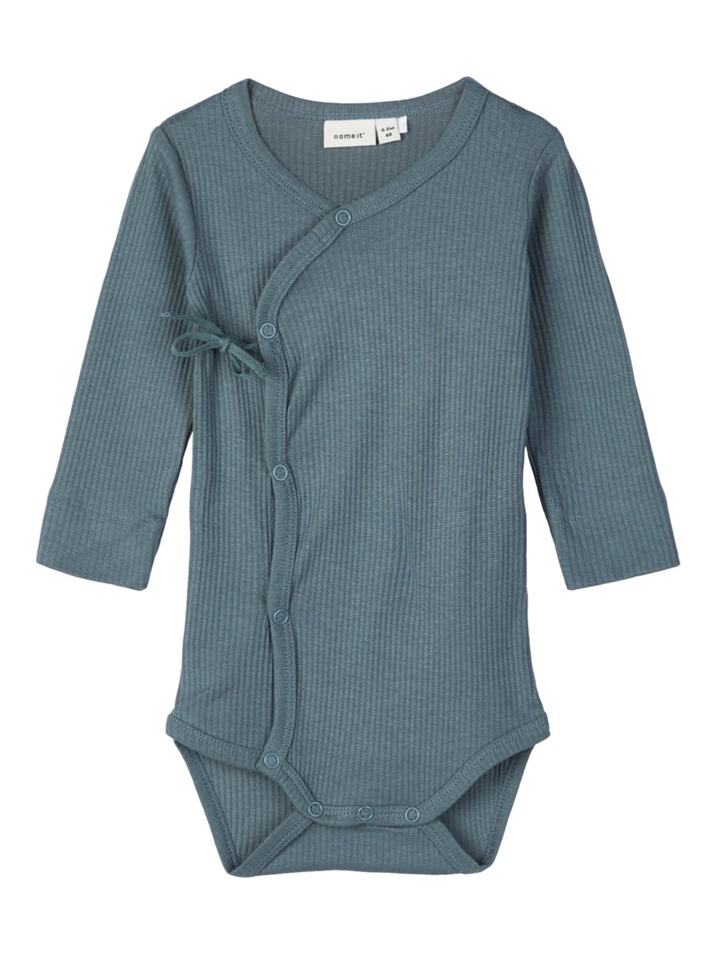 NAME IT - Rompertje/body in de kleur Duifblauw