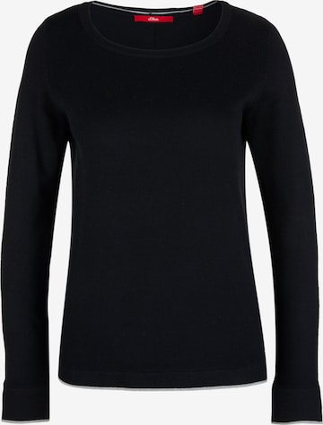 s.Oliver Pullover in Schwarz: predná strana