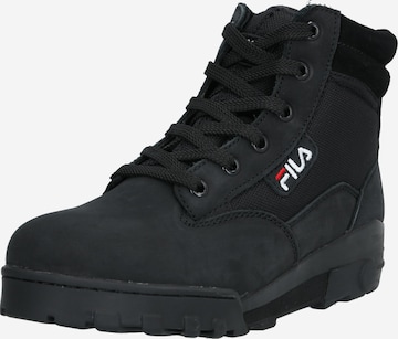 FILA Lace-Up Ankle Boots 'Grunge II' in Black: front