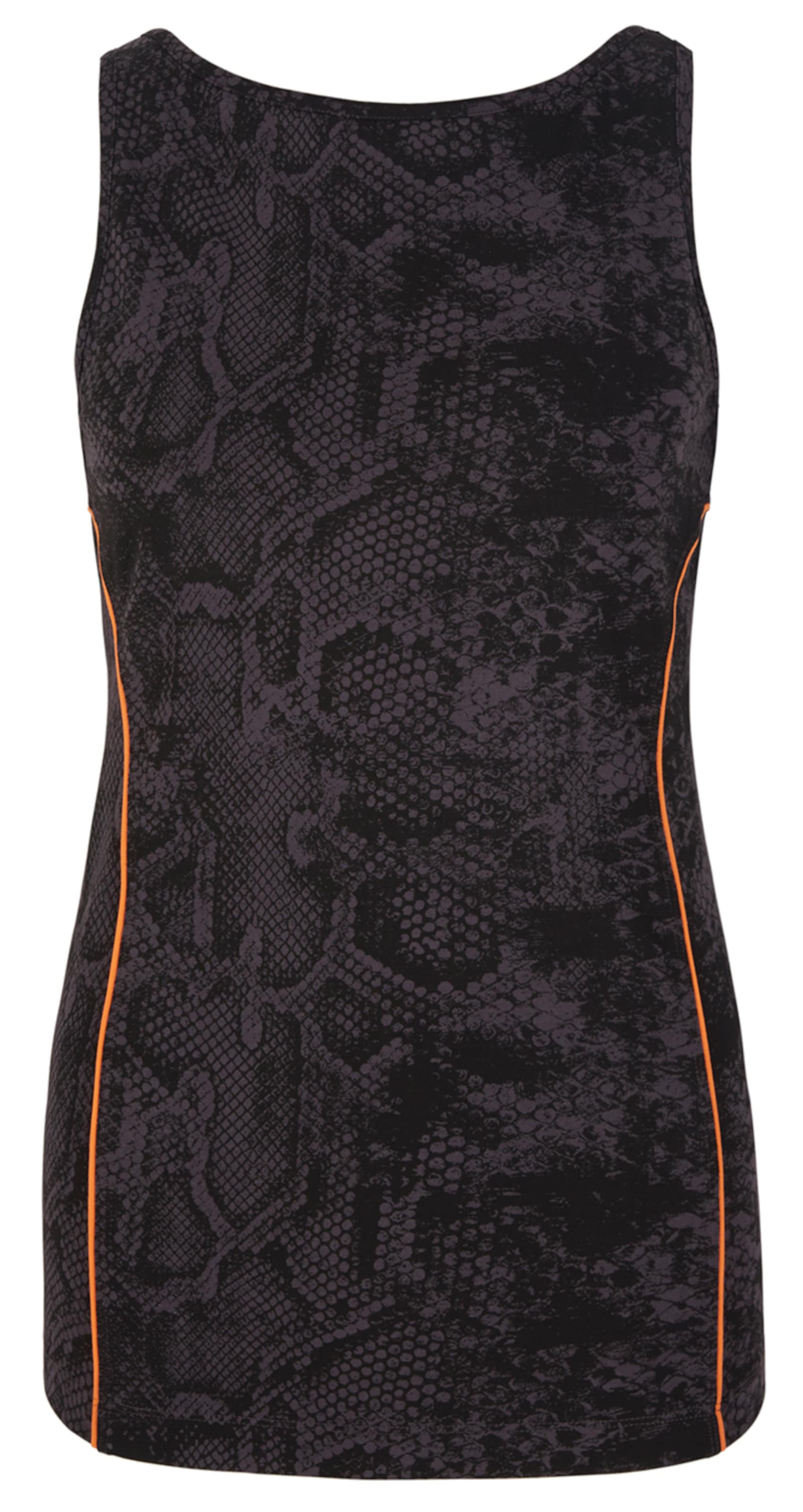 YOGISTAR.COM Boatneck-Top in Grau: Vorderseite