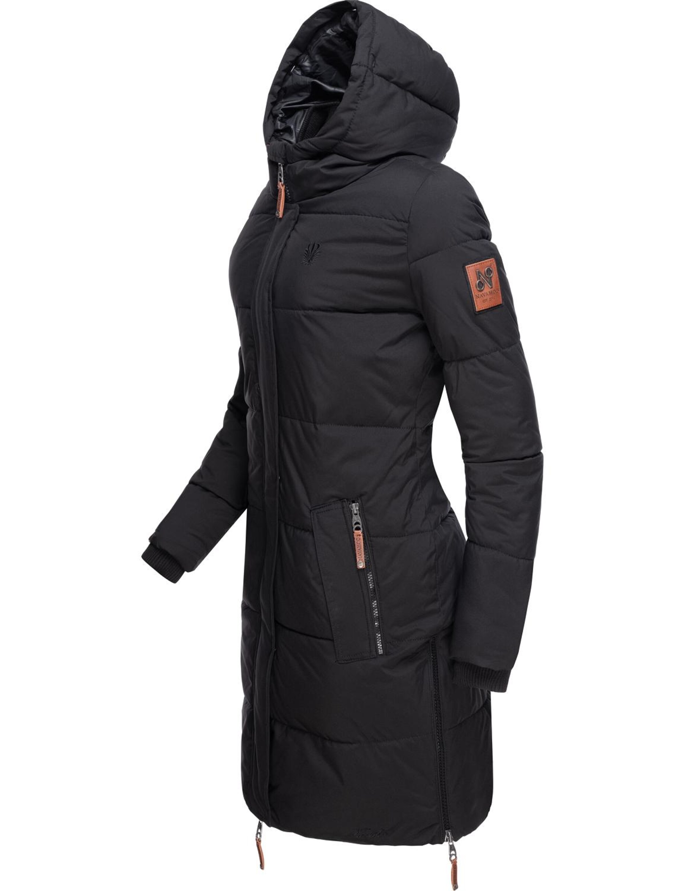 NAVAHOO Zimný kabát 'Halina' - Čierna