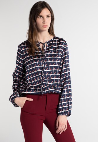ETERNA Blouse in Blauw: voorkant