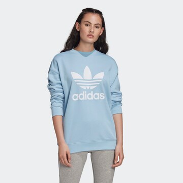 ADIDAS ORIGINALS Sweatshirt 'Trefoil' in Blue: front