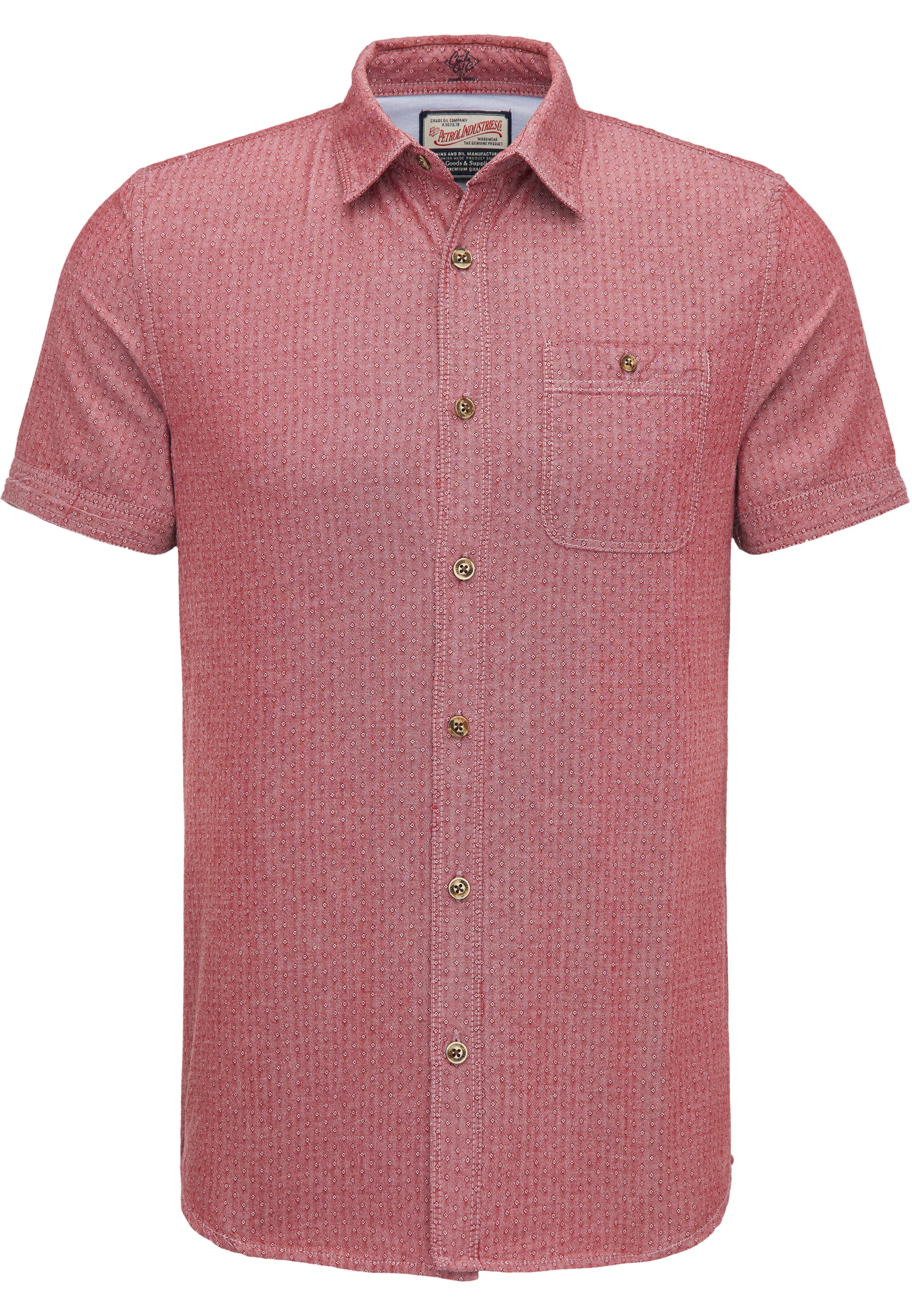 Petrol Industries - Overhemd in de kleur Oudroze
