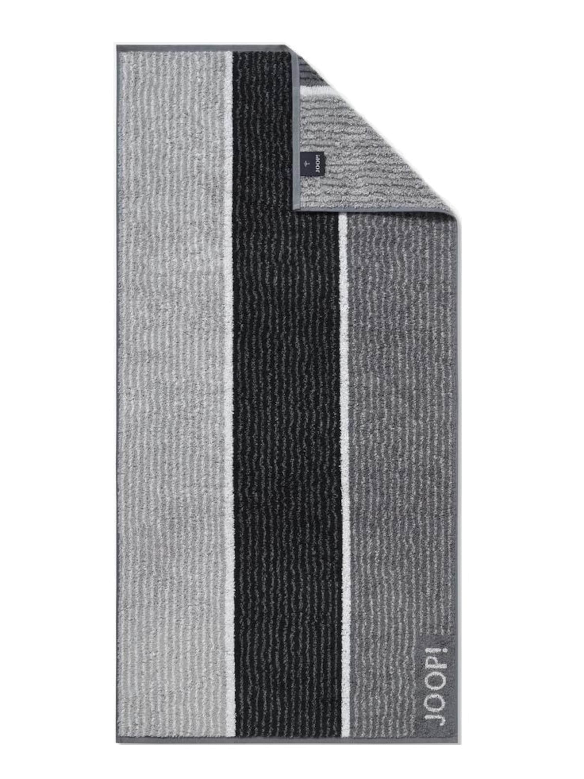 JOOP! Ręcznik 'Lines' w kolorze szary: przód