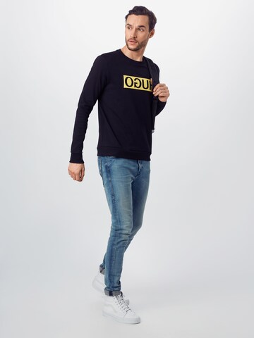 HUGO Red Regular Fit Sweatshirt 'Dicago202' in Schwarz