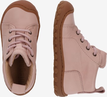 BISGAARD First-Step Shoes 'gerle lace' in Pink: side