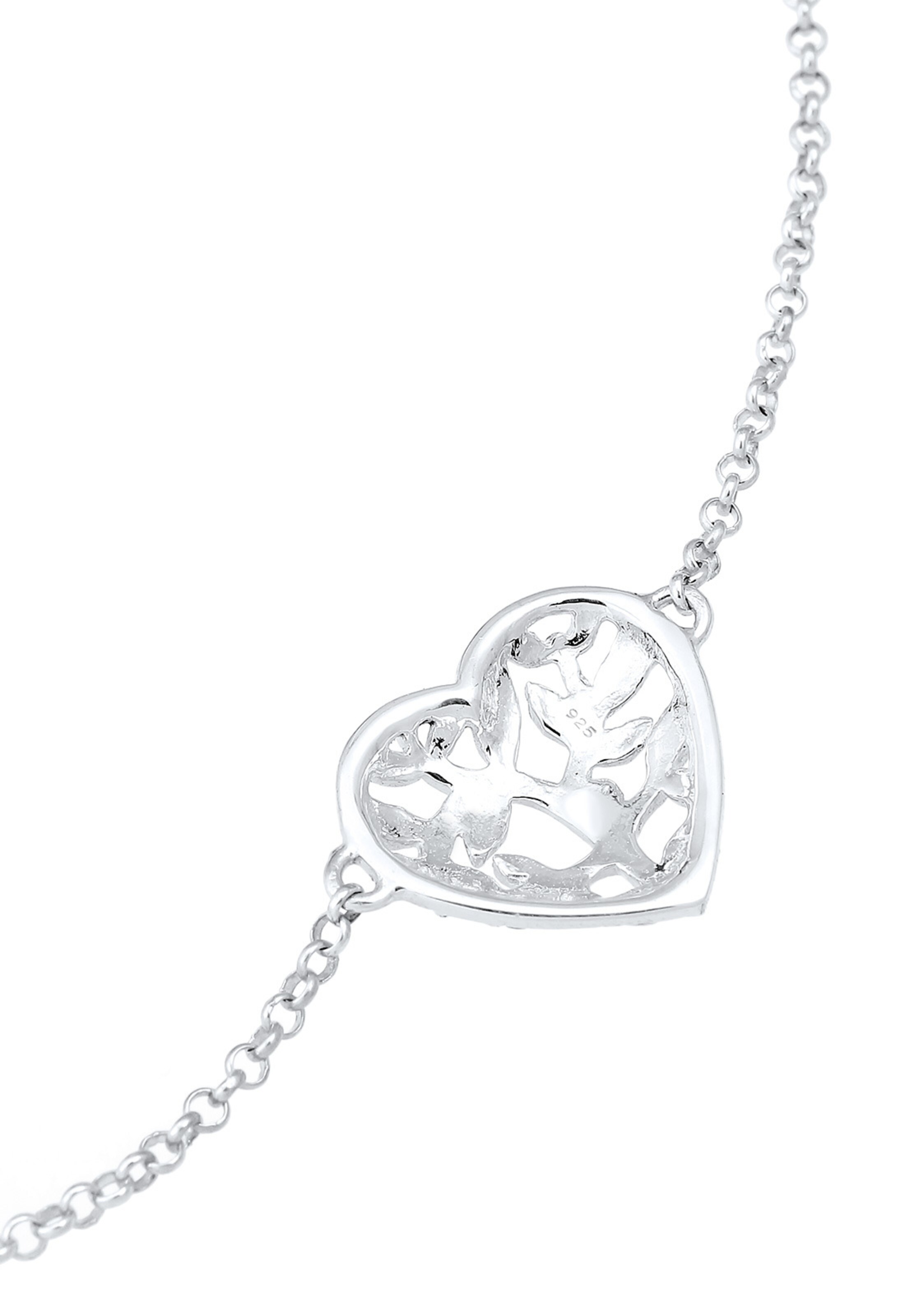 Bracelet 'Herz, Lebensbaum' ELLI en argent