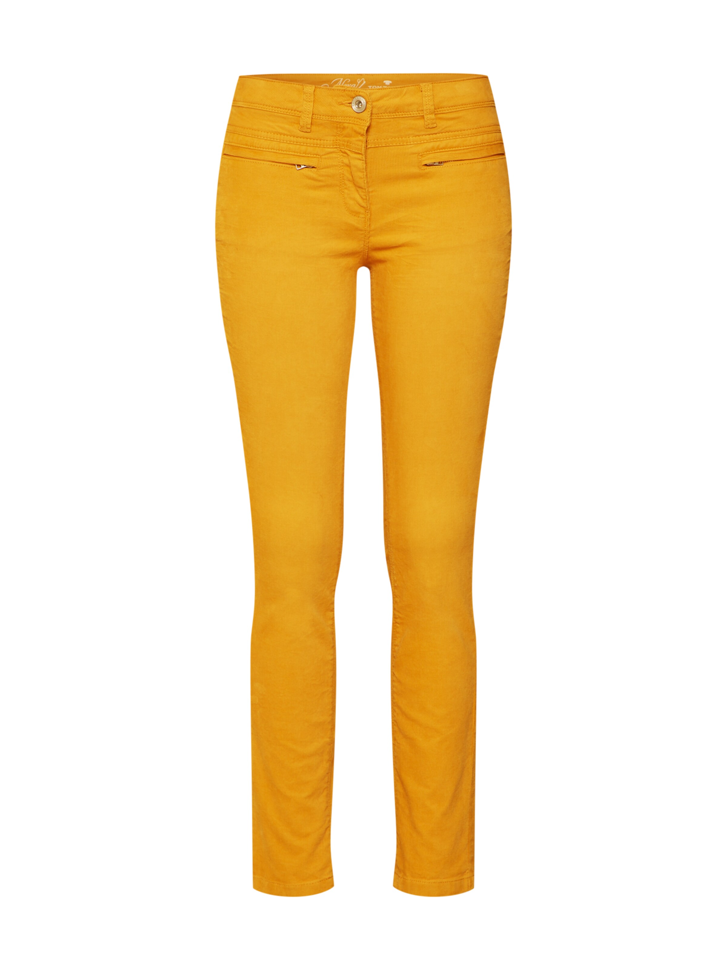TOM TAILOR - Hose in goldgelb