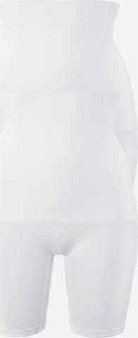 PETITE FLEUR Корректирующие шорты в Белый: спереди