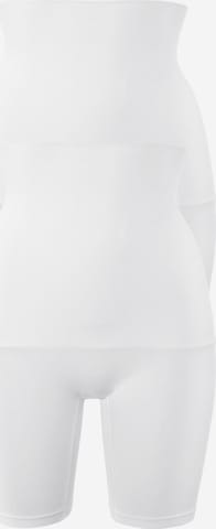 PETITE FLEUR Shaping pant in White: front