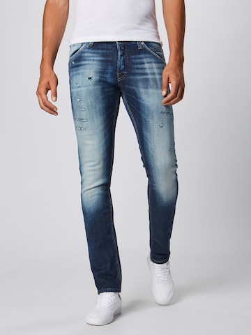 Coupe slim Jean 'Glenn' JACK & JONES en bleu